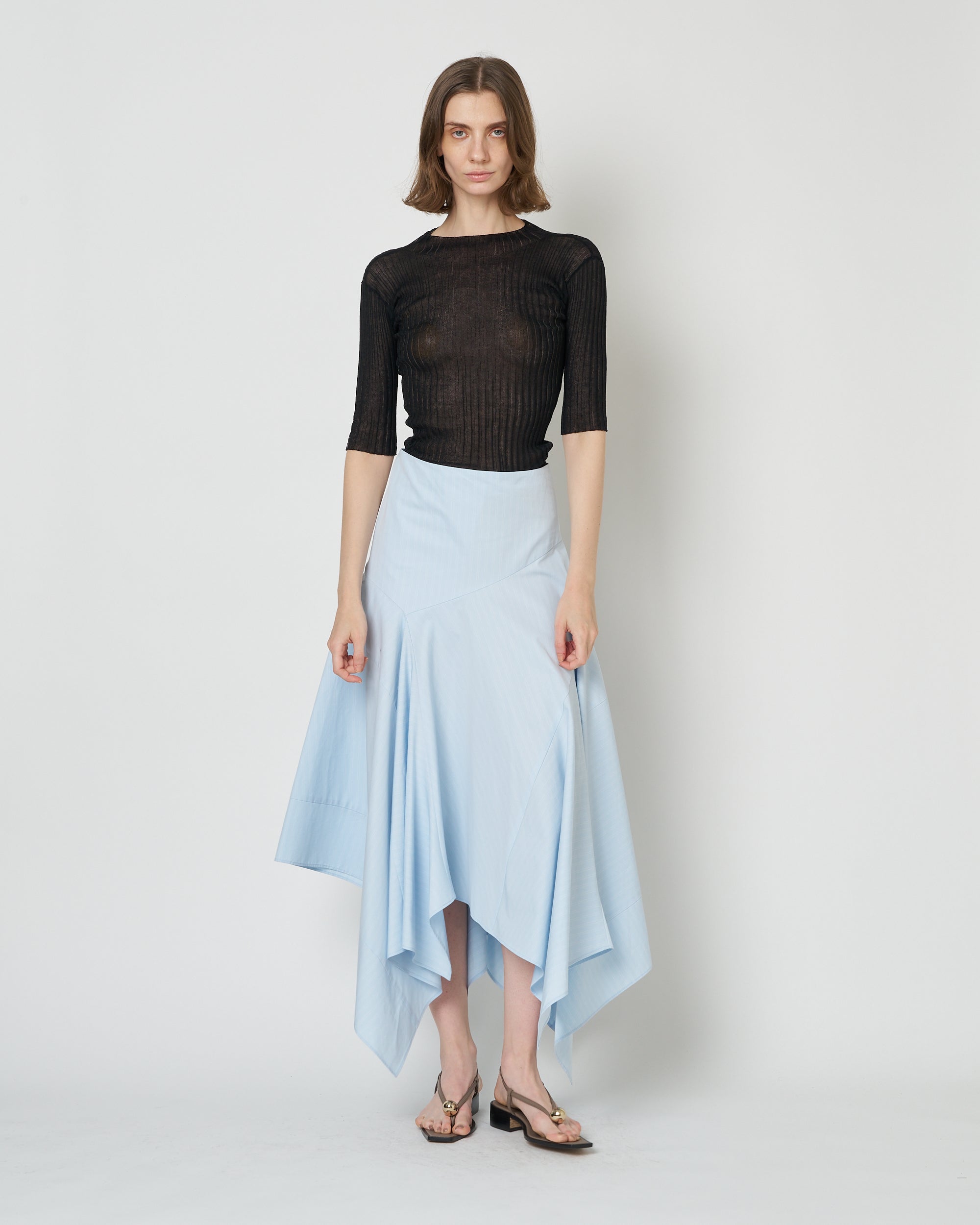 【PRE ORDER】NADIR - ASYMMETRY COTTON SKIRT