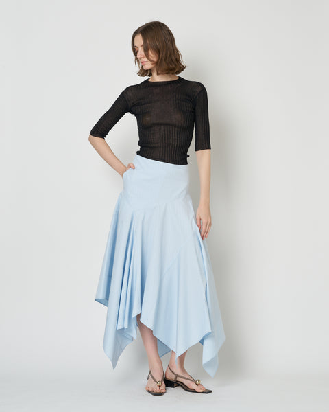 【PRE ORDER】NADIR - ASYMMETRY COTTON SKIRT