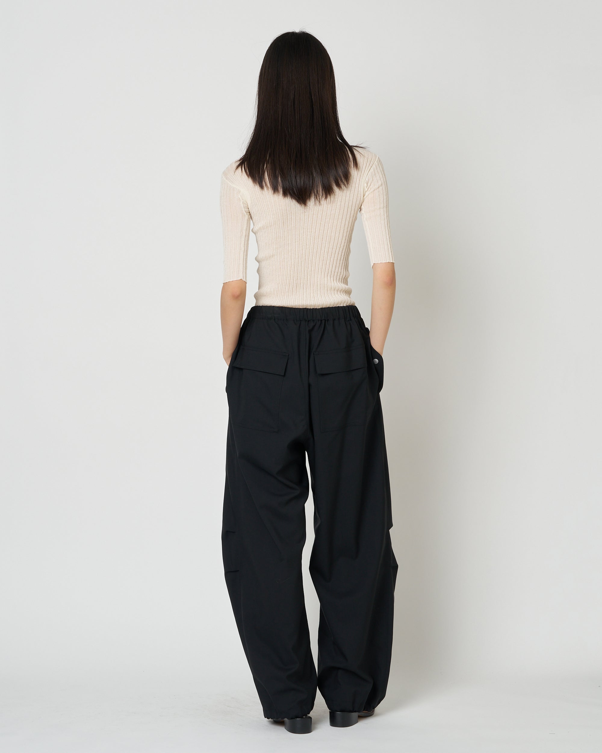【PRE ORDER】MONICA - SUMMER WOOL TUCK WIDE PANTS
