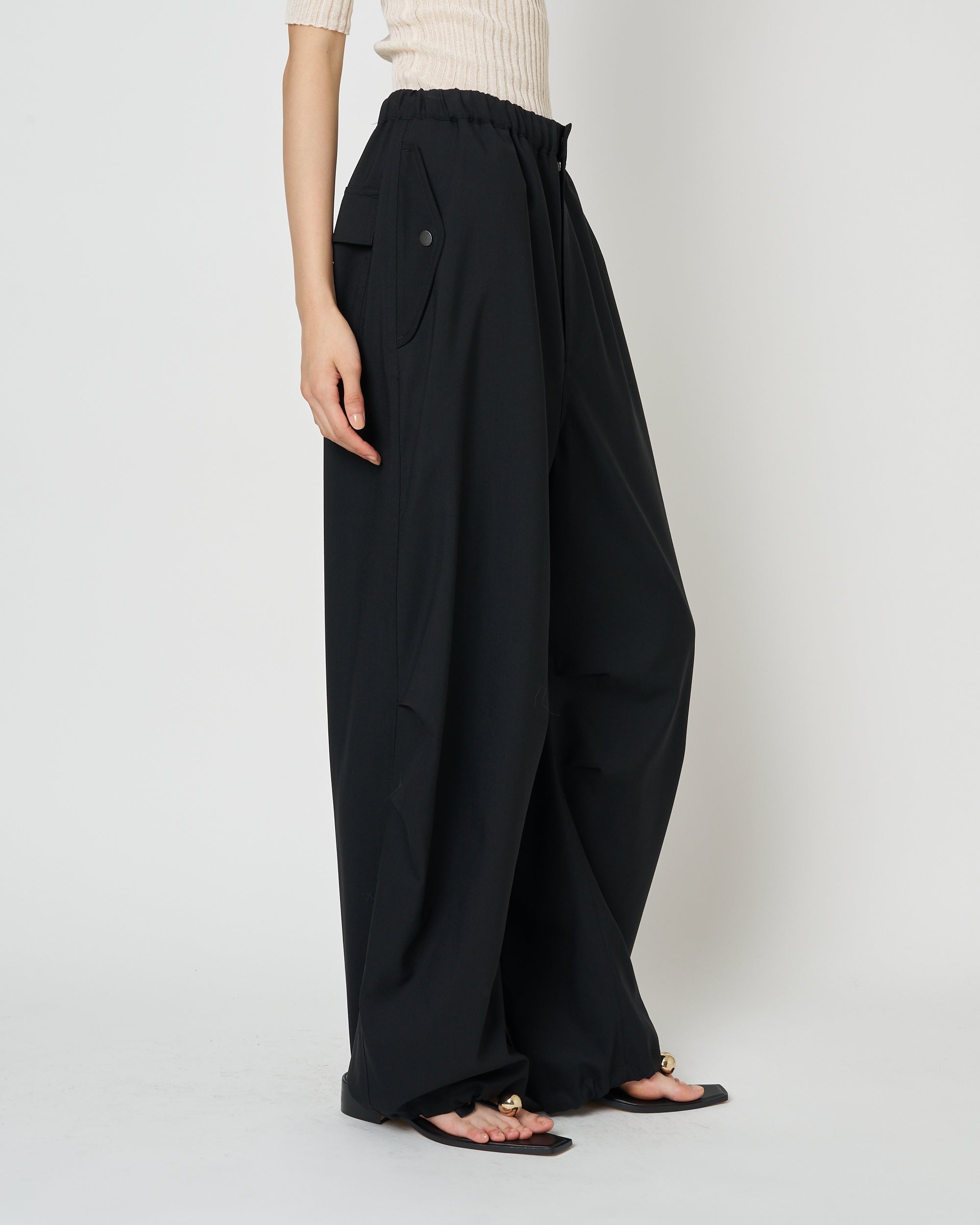 【PRE ORDER】MONICA - SUMMER WOOL TUCK WIDE PANTS