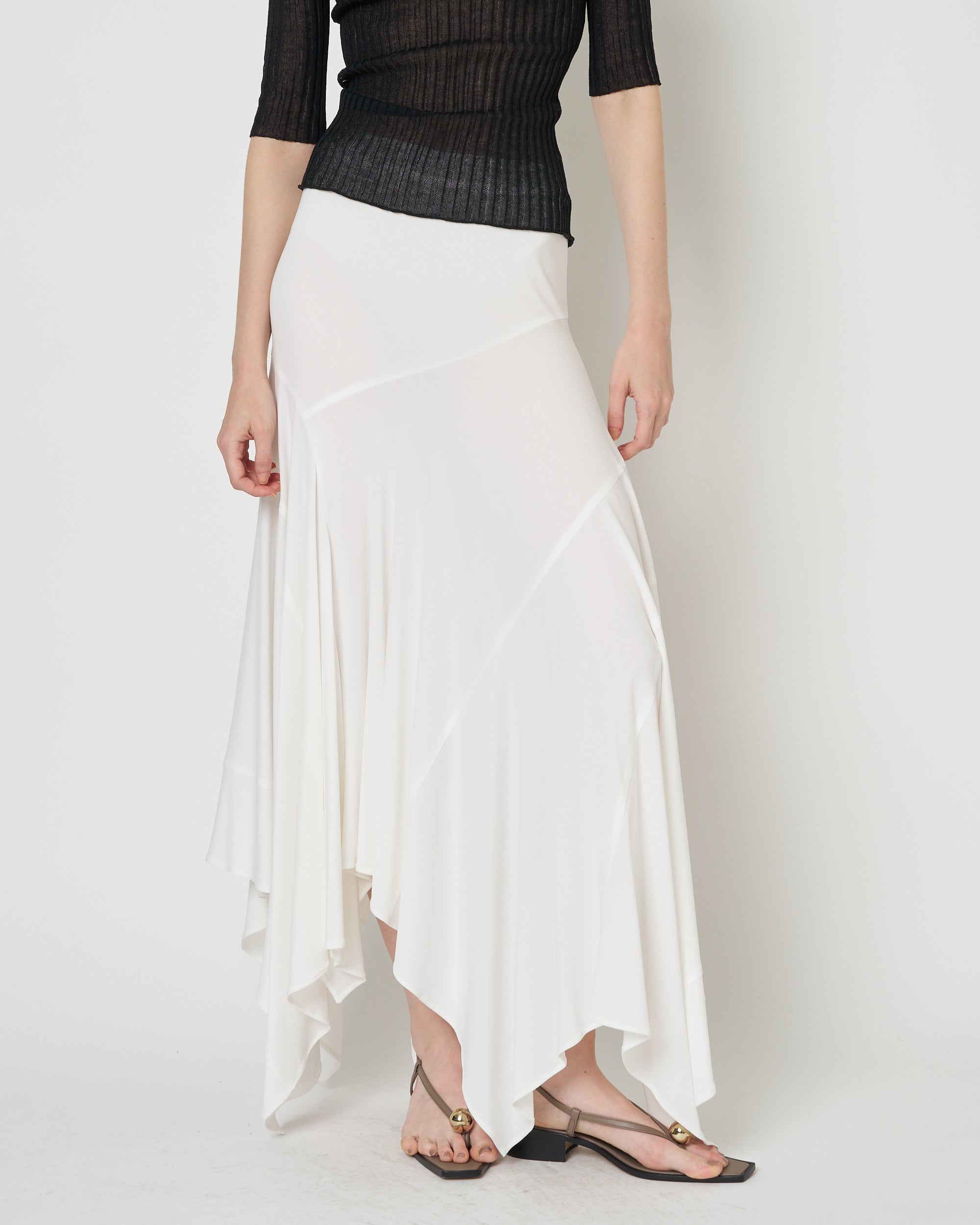 【PRE ORDER】NADIR - ASYMMETRY NYLON SKIRT