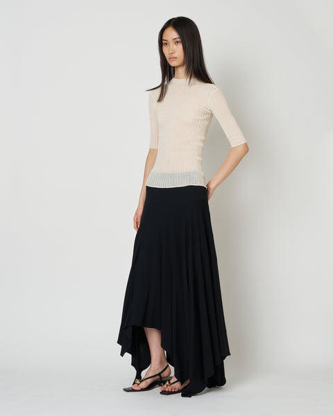 【PRE ORDER】NADIR - ASYMMETRY NYLON SKIRT