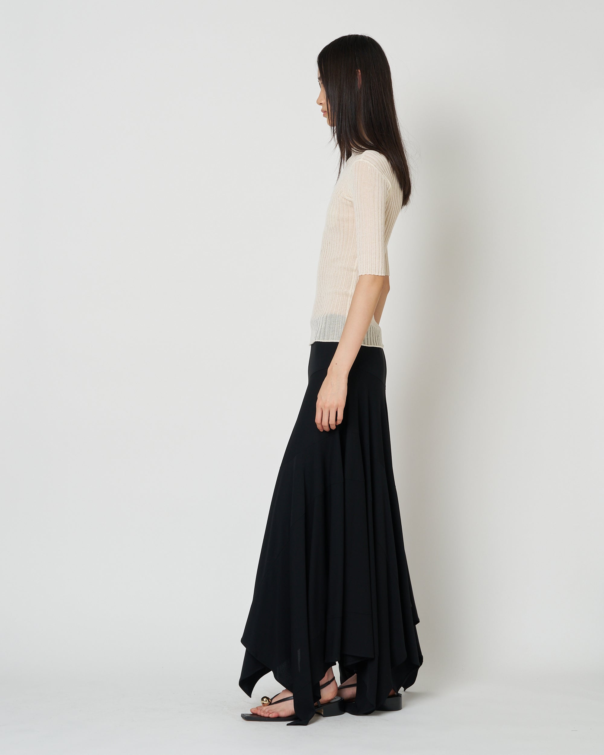 【PRE ORDER】NADIR - ASYMMETRY NYLON SKIRT