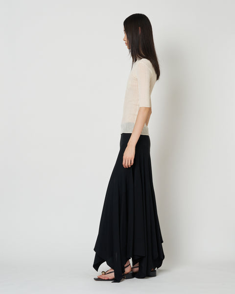 【PRE ORDER】NADIR - ASYMMETRY NYLON SKIRT