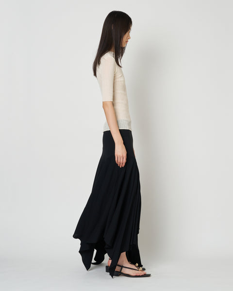 【PRE ORDER】NADIR - ASYMMETRY NYLON SKIRT