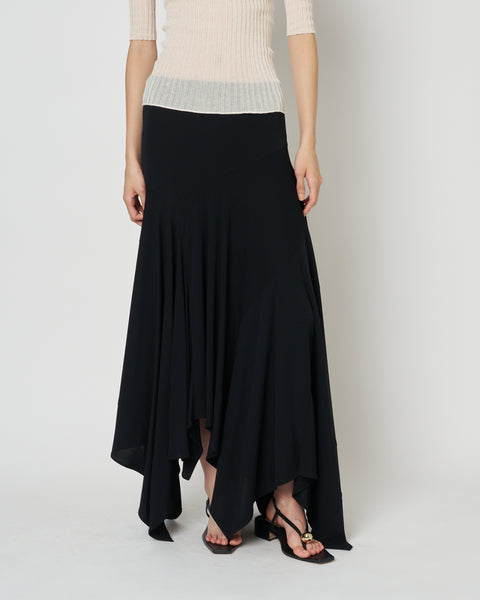 【PRE ORDER】NADIR - ASYMMETRY NYLON SKIRT