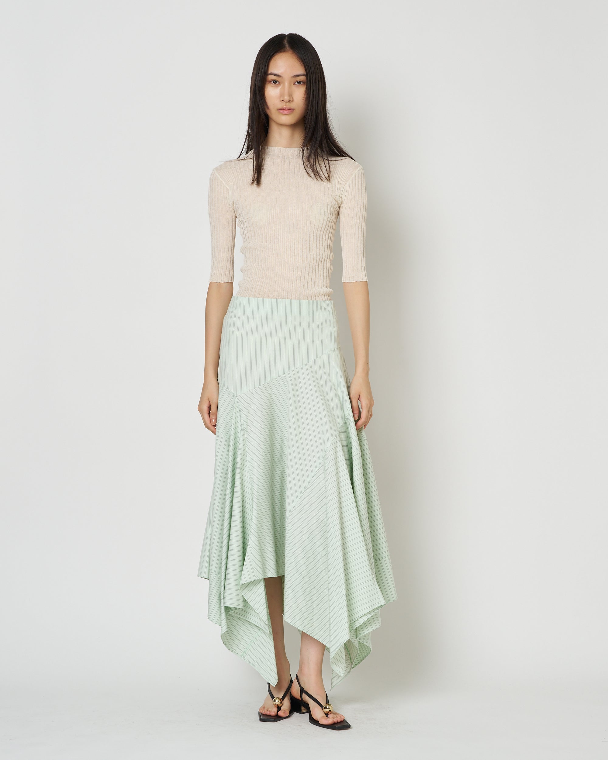 【PRE ORDER】NADIR - ASYMMETRY COTTON SKIRT