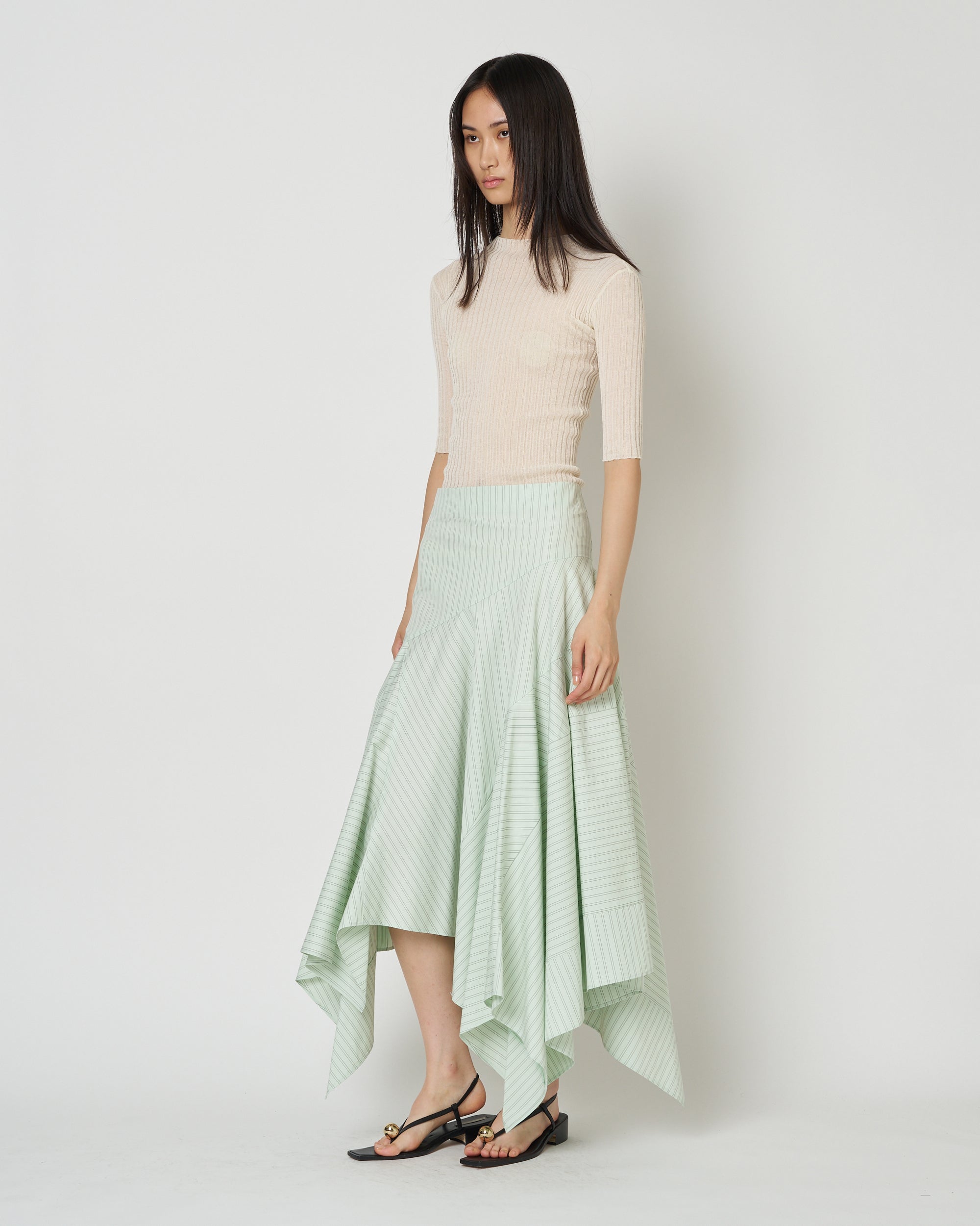 【PRE ORDER】NADIR - ASYMMETRY COTTON SKIRT