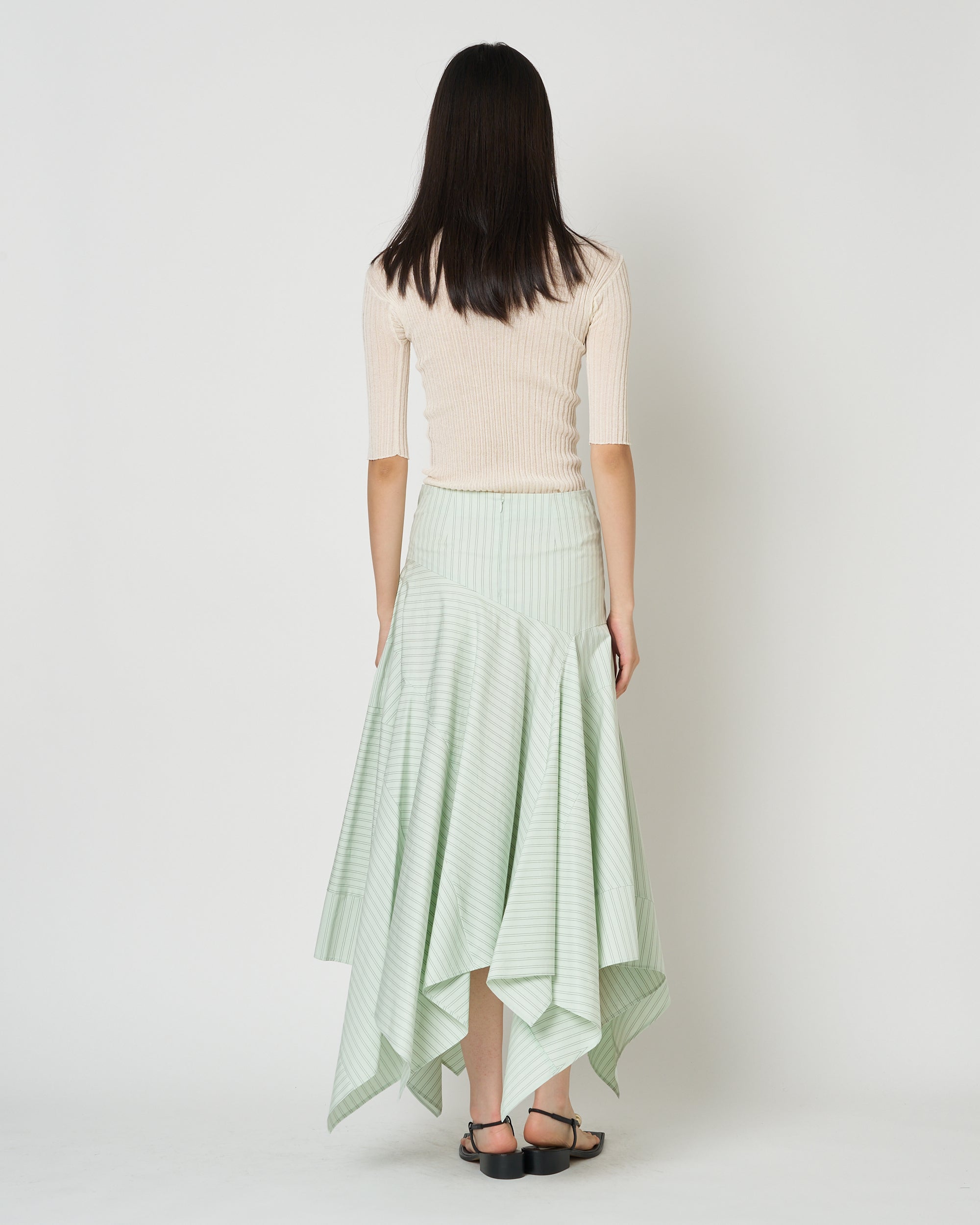 【PRE ORDER】NADIR - ASYMMETRY COTTON SKIRT