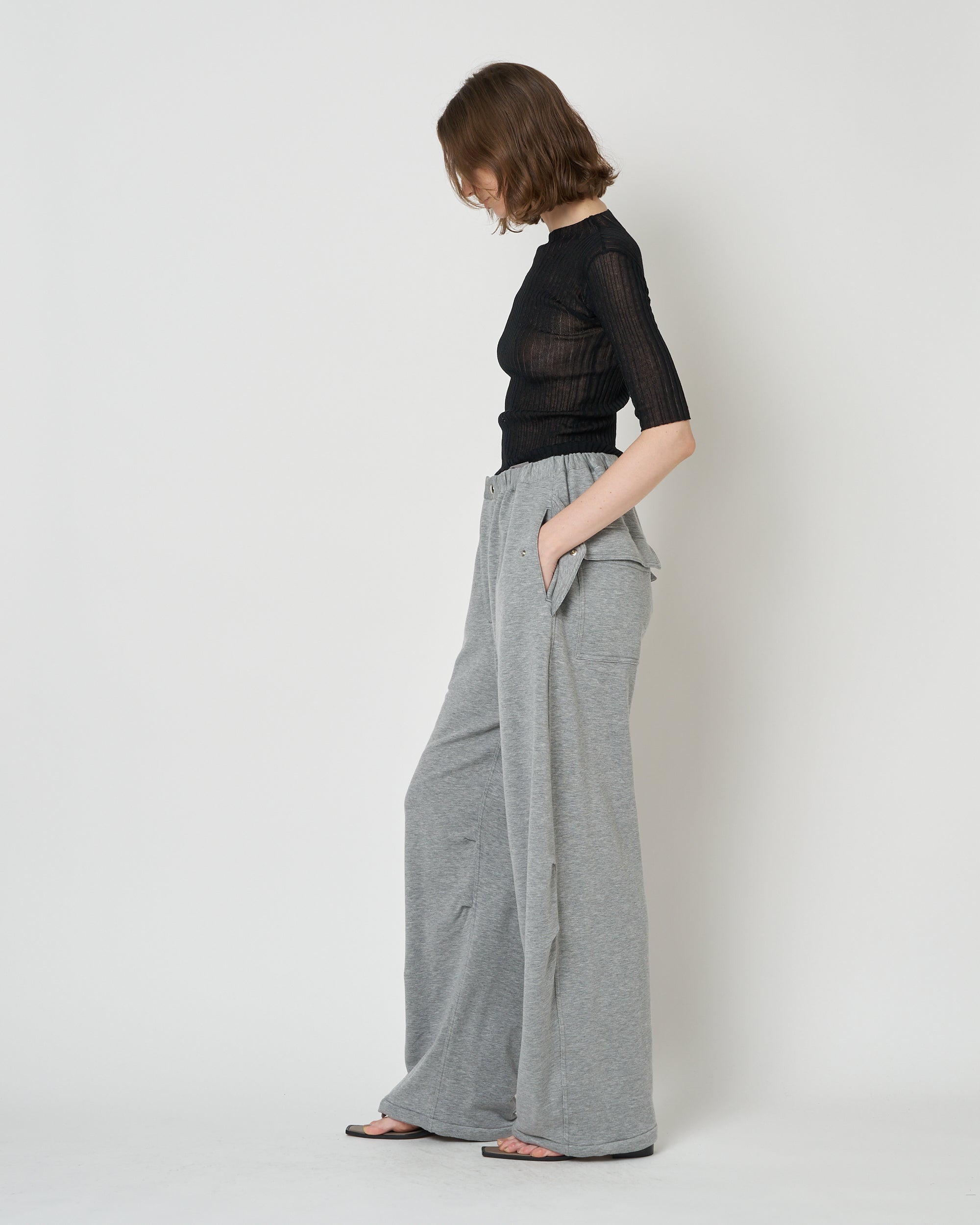 【PRE ORDER】MONICA - TENCEL CASHMERE TUCK WIDE SWEAT