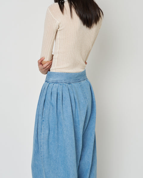 【PRE ORDER】NIRVANA - DENIM TUCK PANTS