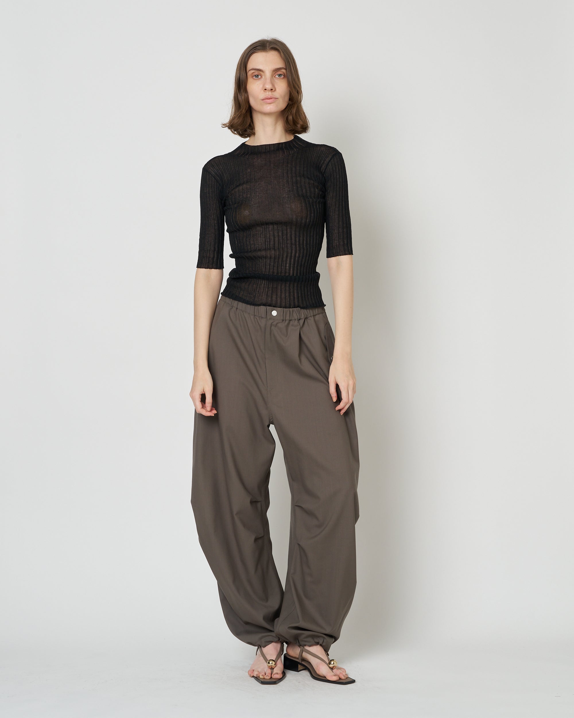 【PRE ORDER】MONICA - SUMMER WOOL TUCK WIDE PANTS