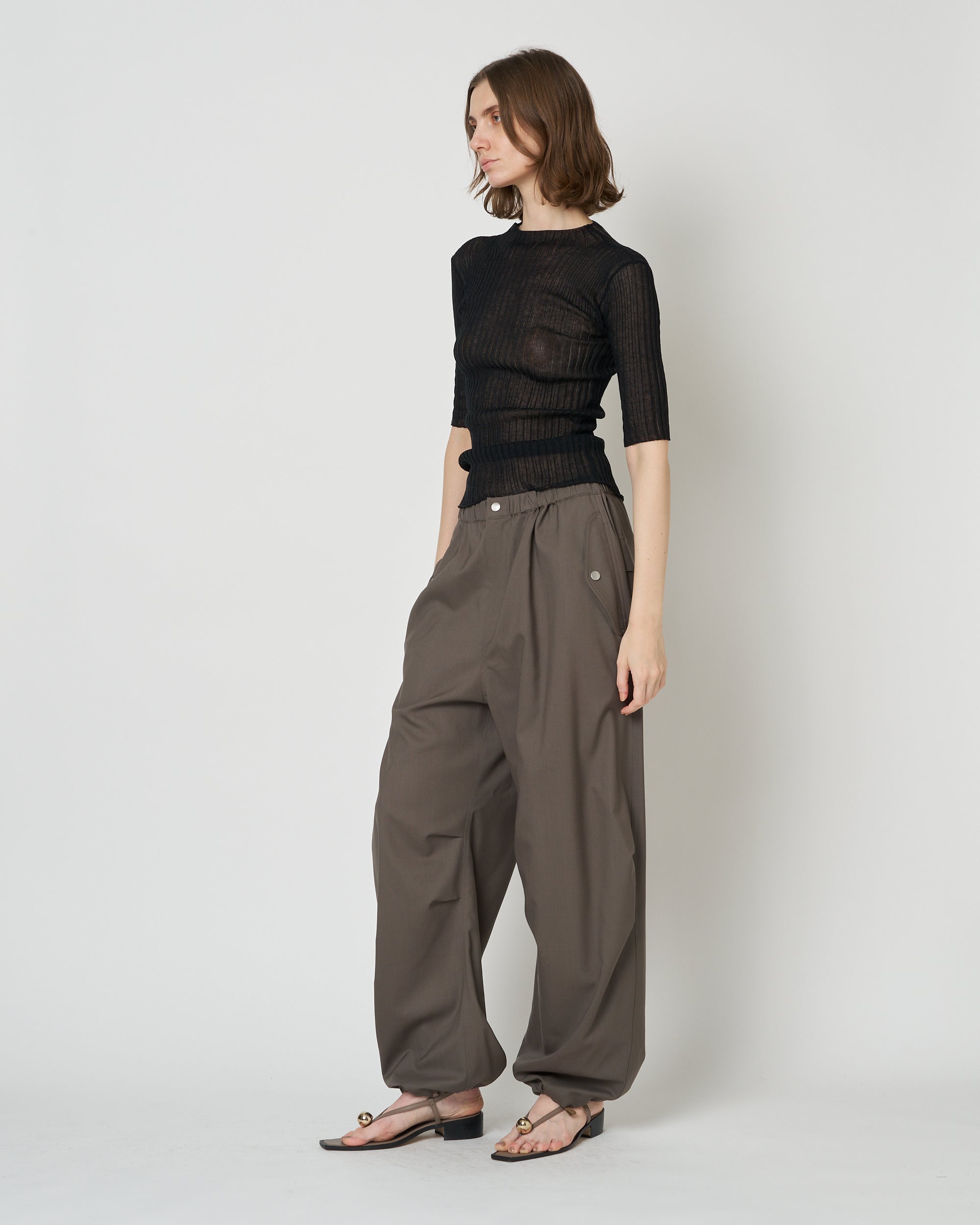 【PRE ORDER】MONICA - SUMMER WOOL TUCK WIDE PANTS