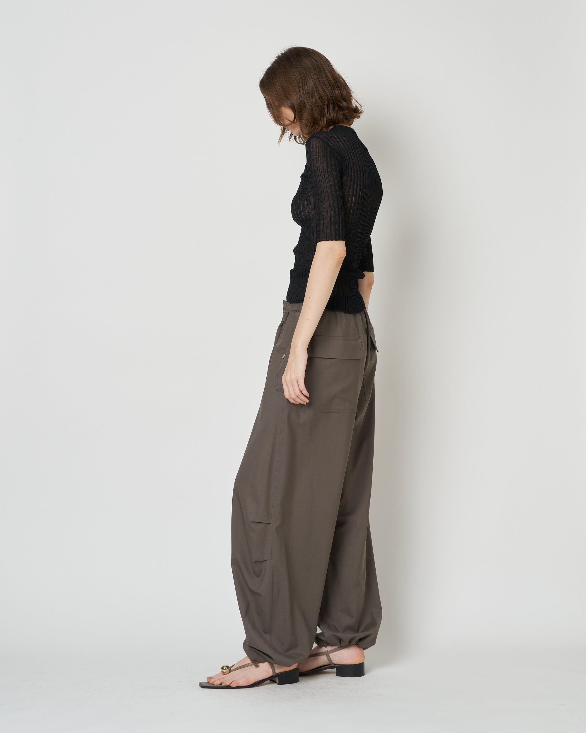 【PRE ORDER】MONICA - SUMMER WOOL TUCK WIDE PANTS