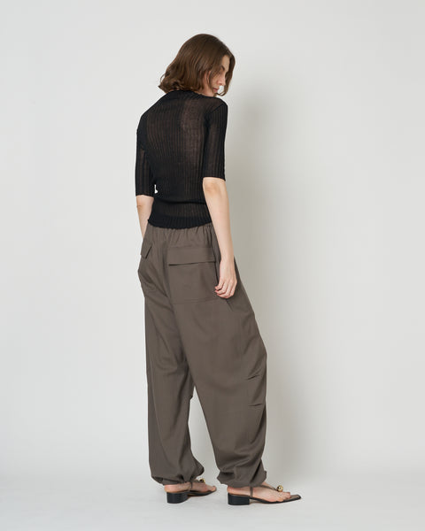 【PRE ORDER】MONICA - SUMMER WOOL TUCK WIDE PANTS