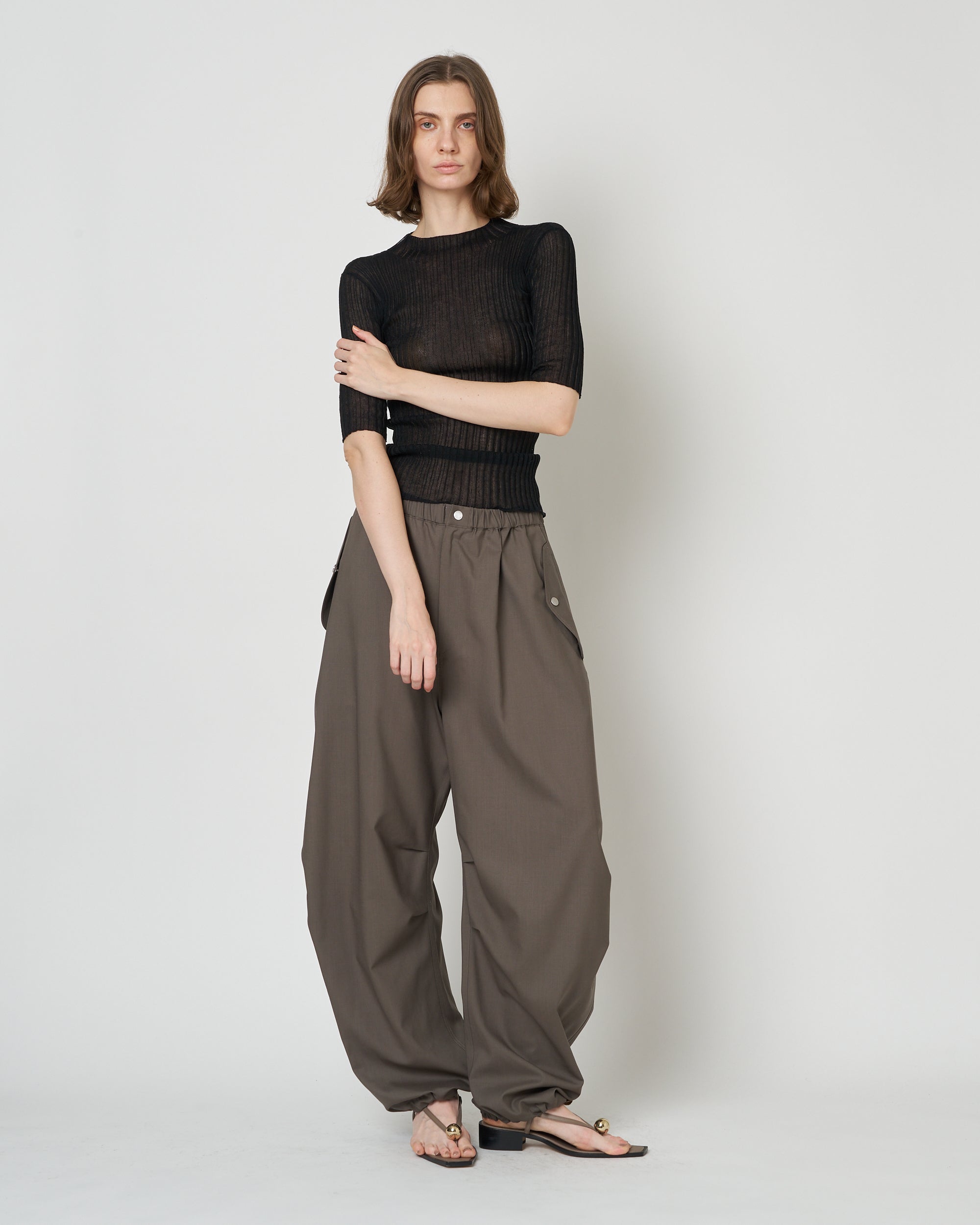 【PRE ORDER】MONICA - SUMMER WOOL TUCK WIDE PANTS
