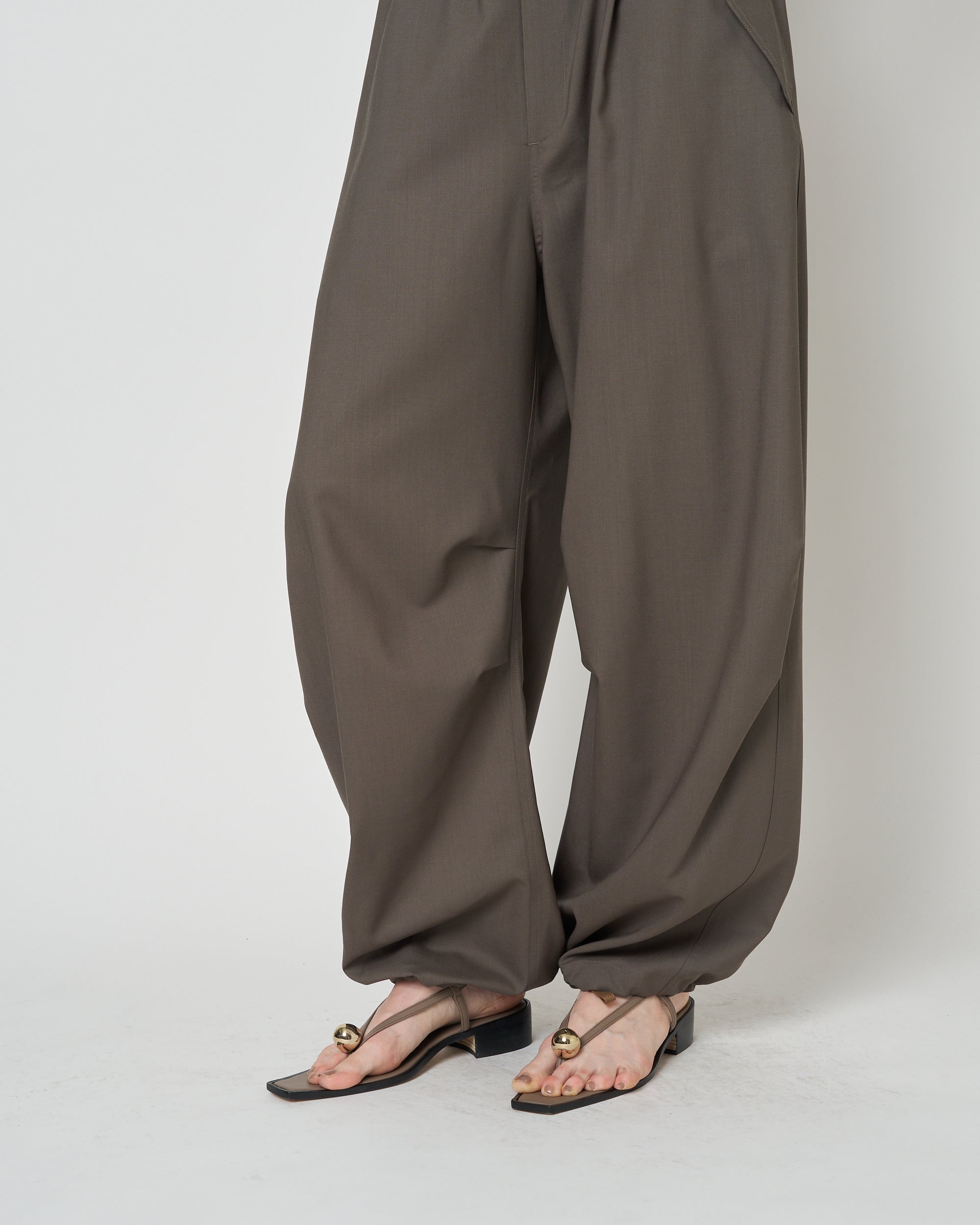 【PRE ORDER】MONICA - SUMMER WOOL TUCK WIDE PANTS