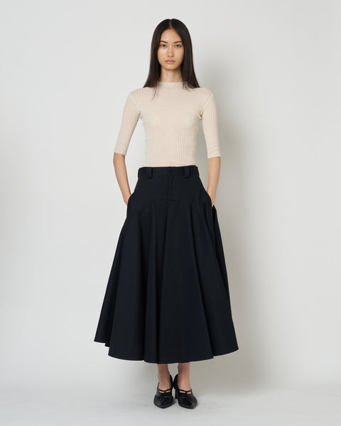 【PRE ORDER】NOLEEN - COTTON FLARED SKIRT