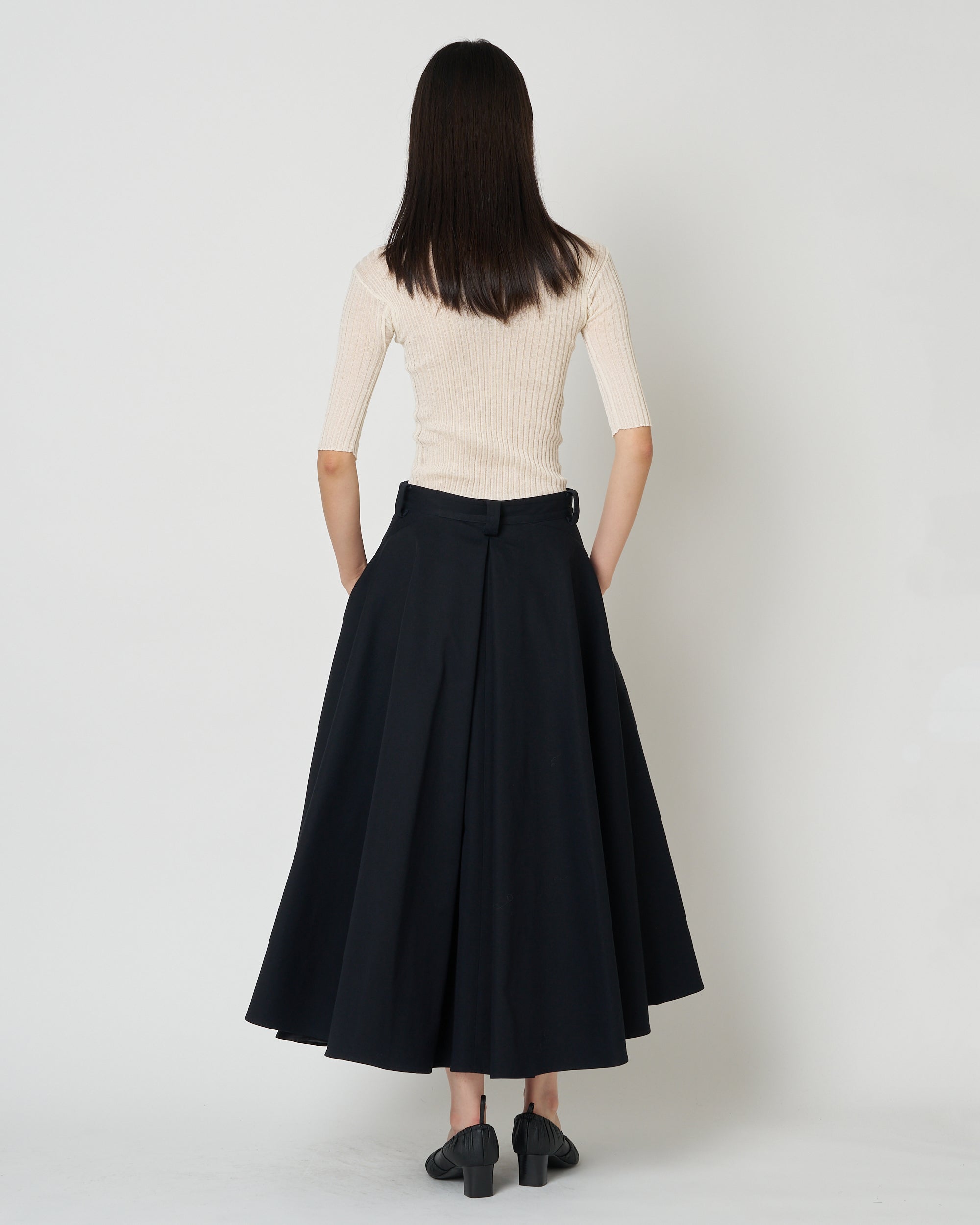 【PRE ORDER】NOLEEN - SUMMER WOOL FLARED SKIRT