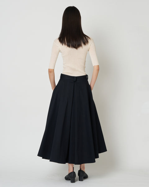 【PRE ORDER】NOLEEN - SUMMER WOOL FLARED SKIRT