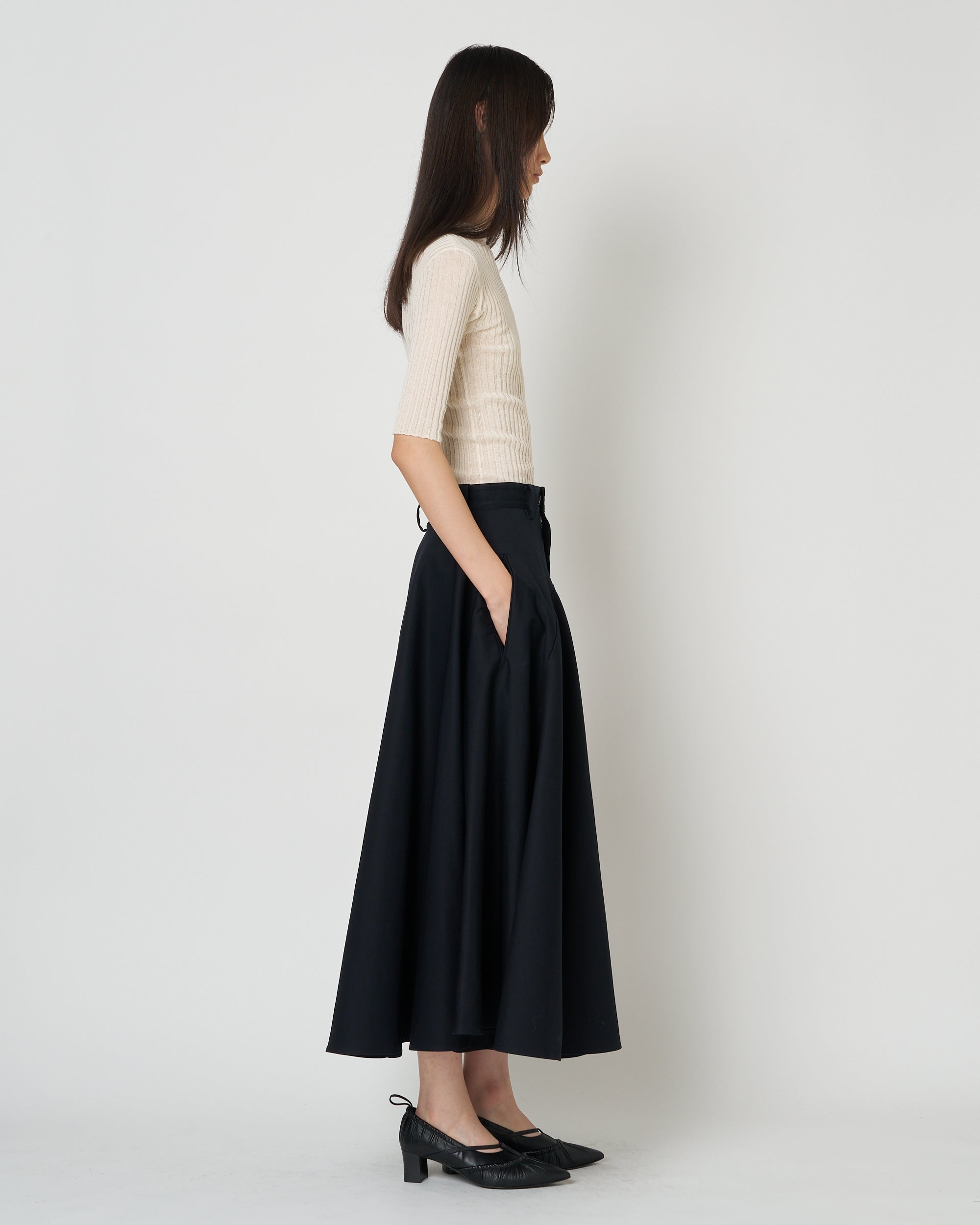 【PRE ORDER】NOLEEN - COTTON FLARED SKIRT