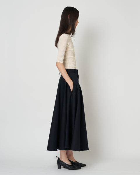 【PRE ORDER】NOLEEN - COTTON FLARED SKIRT
