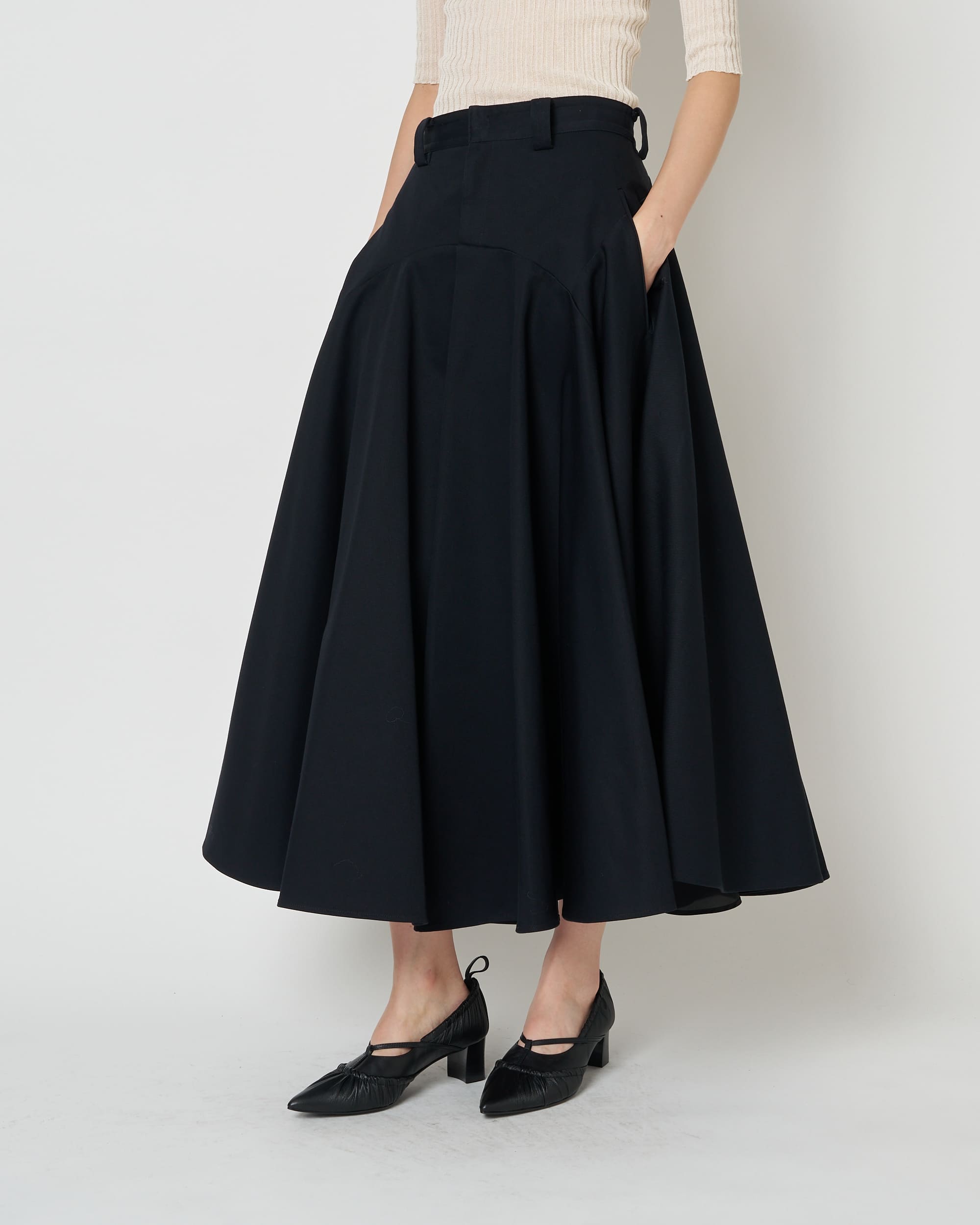 NOLEEN - SUMMER WOOL FLARED SKIRT