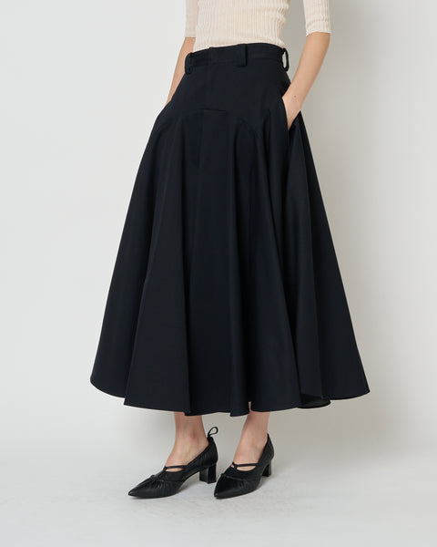 【PRE ORDER】NOLEEN - SUMMER WOOL FLARED SKIRT