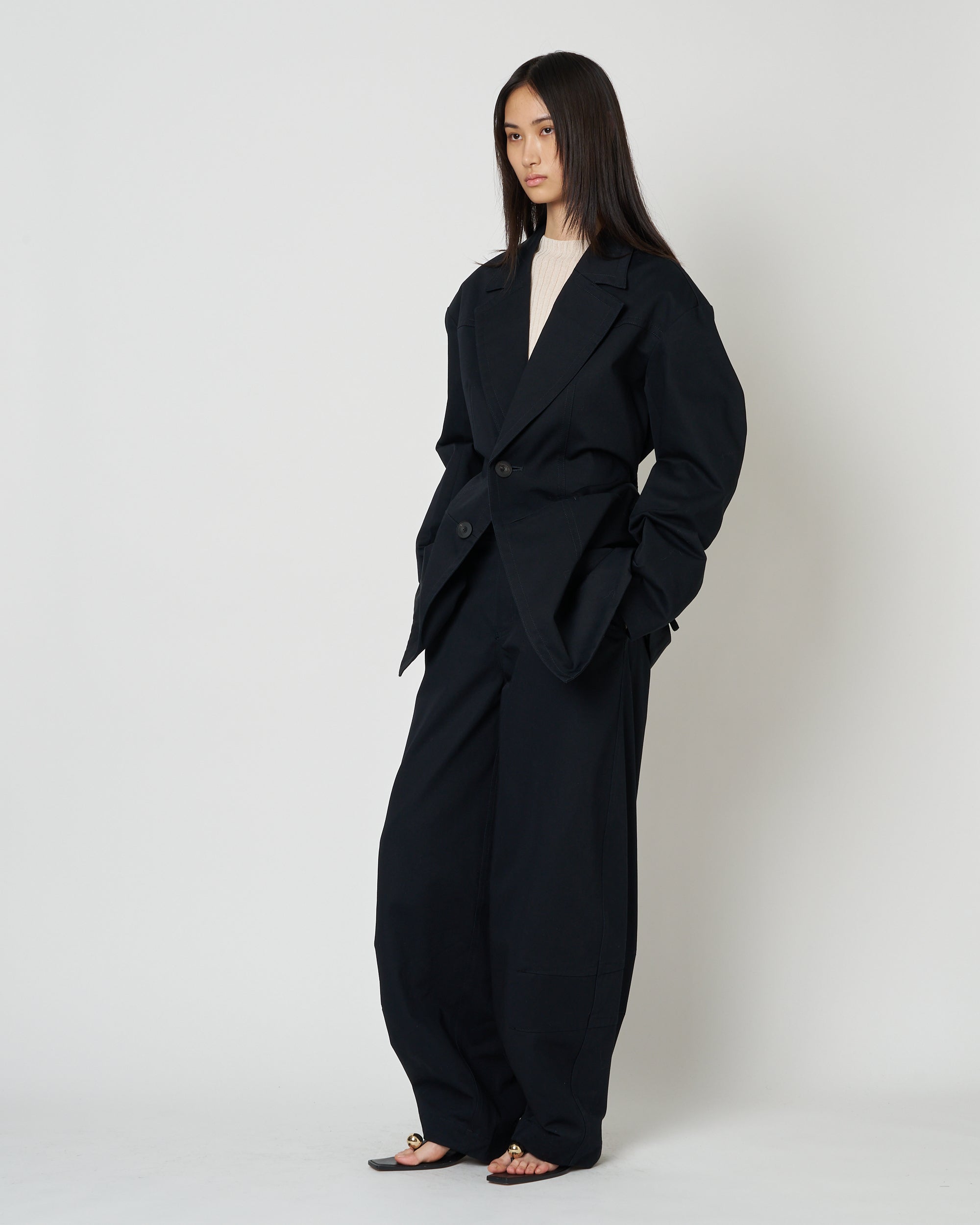 【PRE ORDER】NIRVA - COTTON OVERSIZE TAILORED JACKET