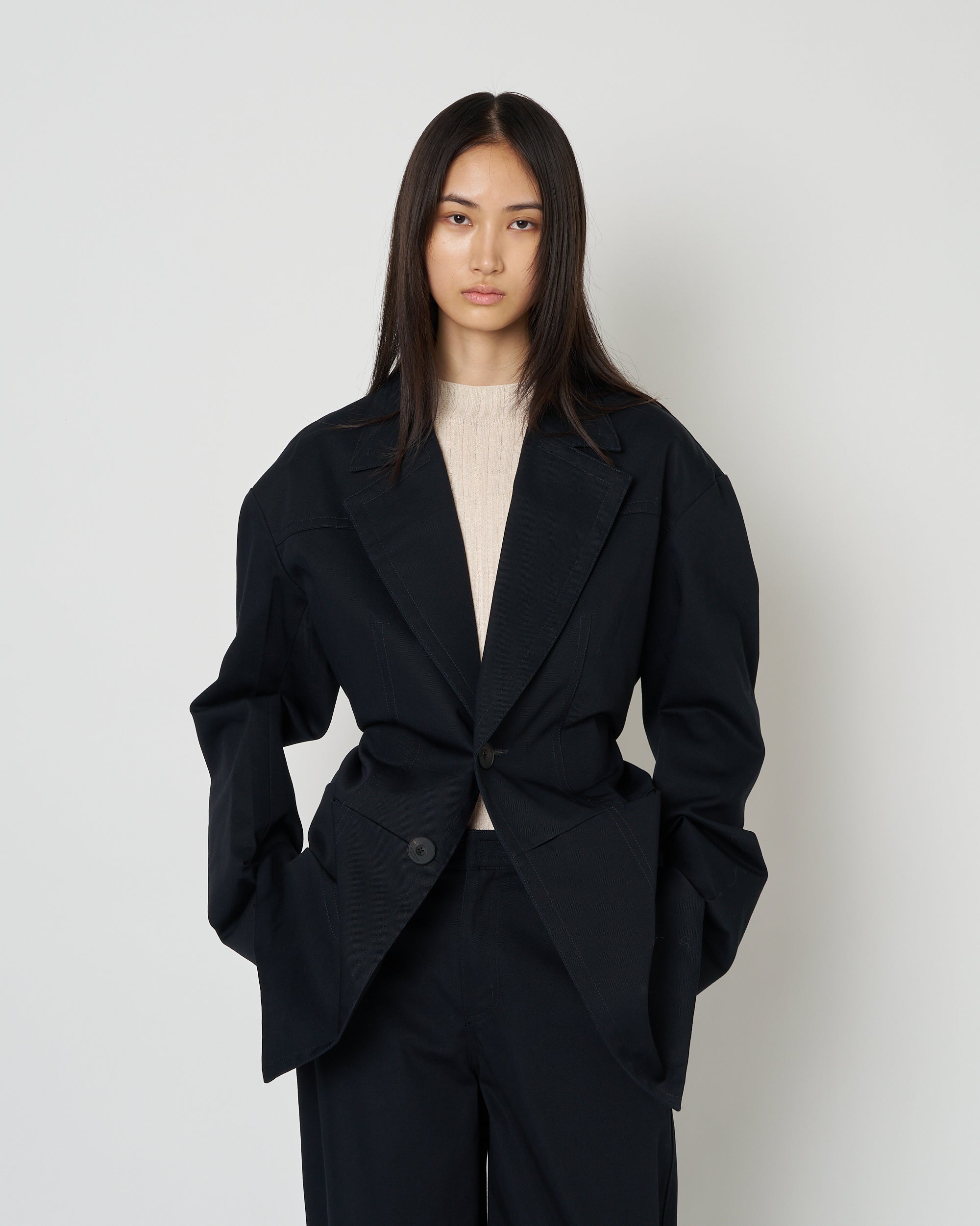 【PRE ORDER】NIRVA - COTTON OVERSIZE TAILORED JACKET