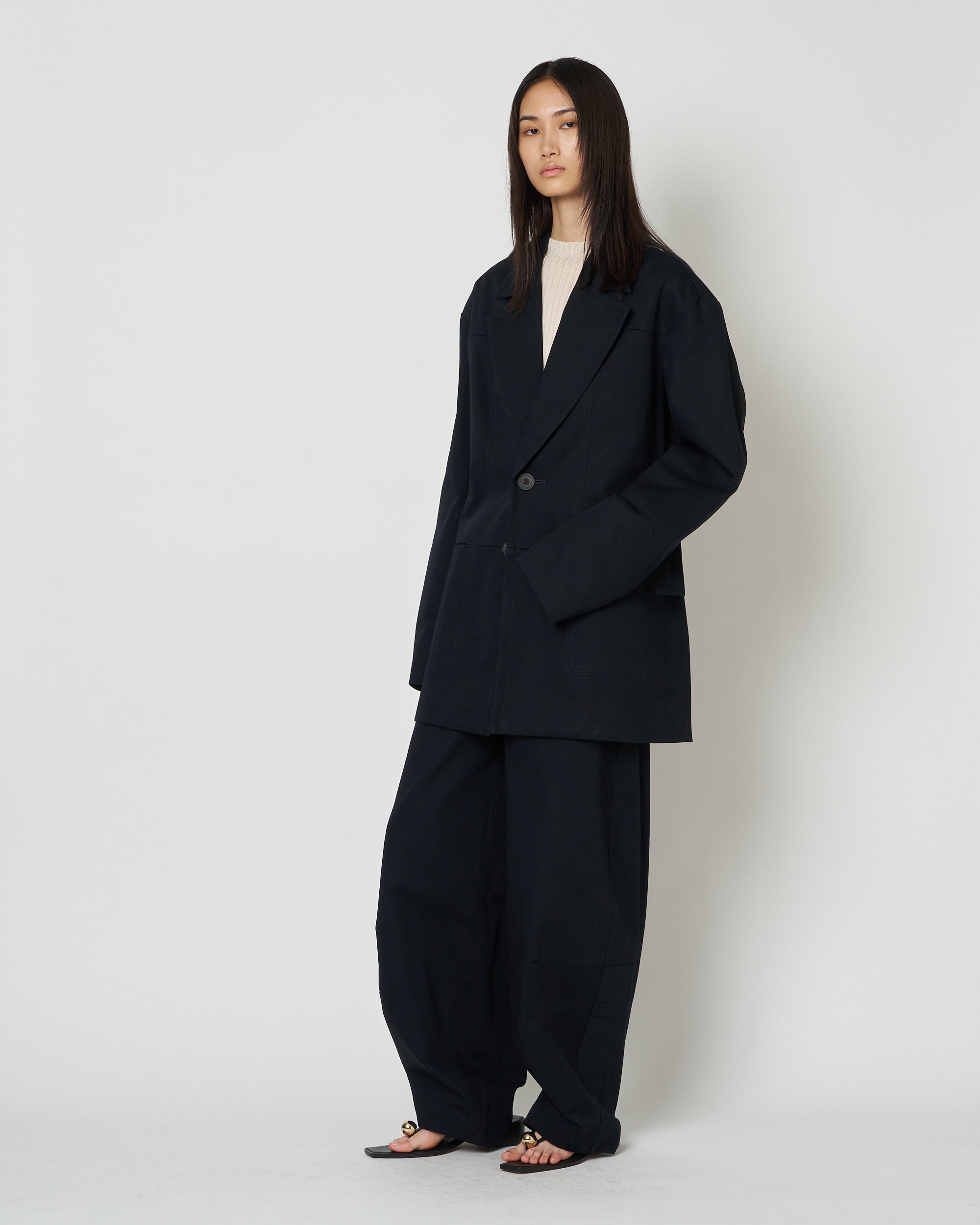 【PRE ORDER】NIRVA - COTTON OVERSIZE TAILORED JACKET