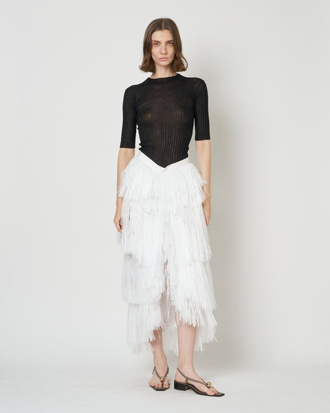 【PRE ORDER】NOX - RAFFIA FRINGE SKIRT