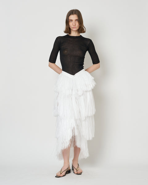 【PRE ORDER】NOX - RAFFIA FRINGE SKIRT