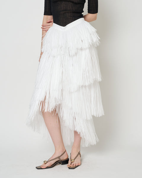 【PRE ORDER】NOX - RAFFIA FRINGE SKIRT