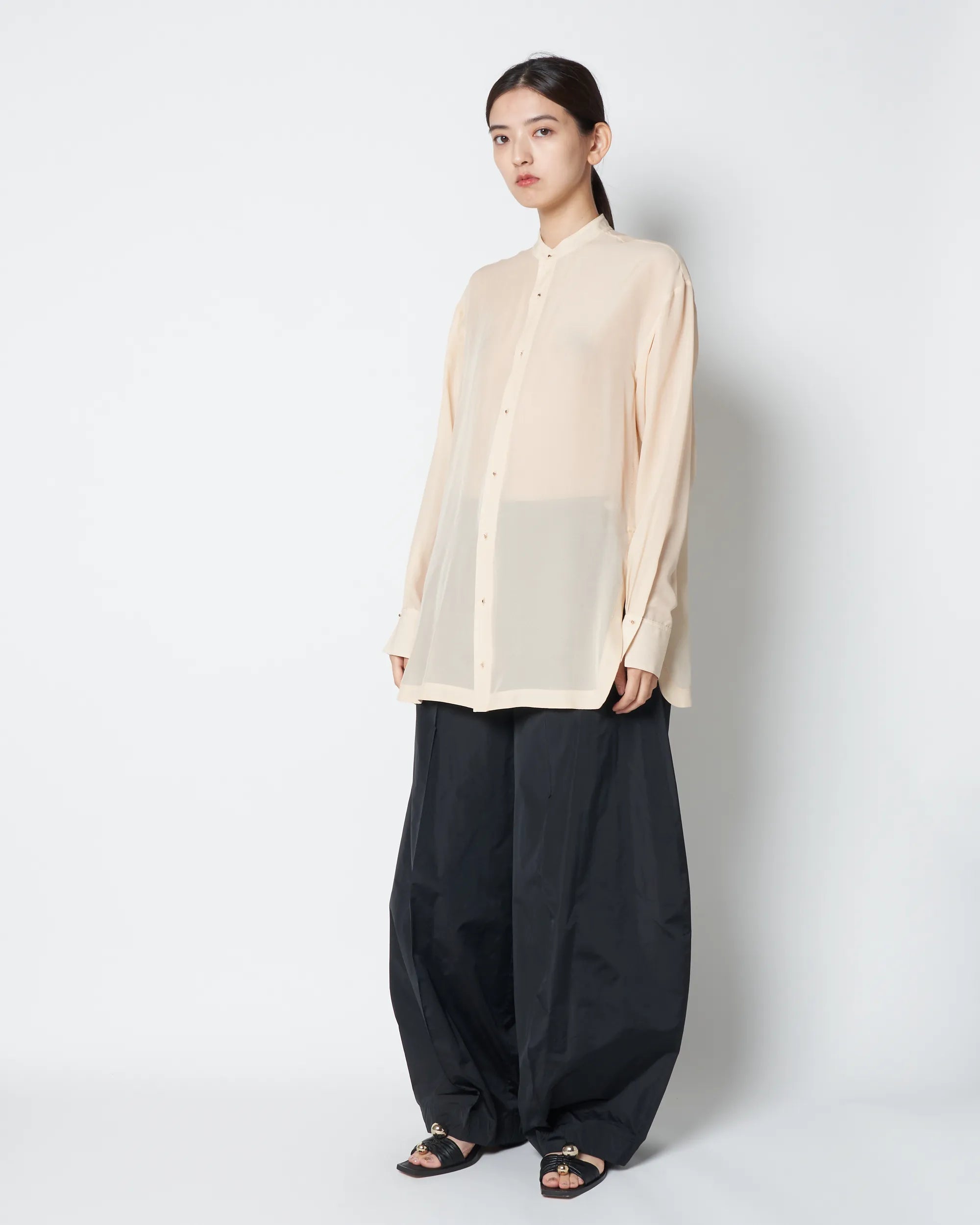 【PRE ORDER】DYLAN - SILK CHIFFON SHEER SHIRT