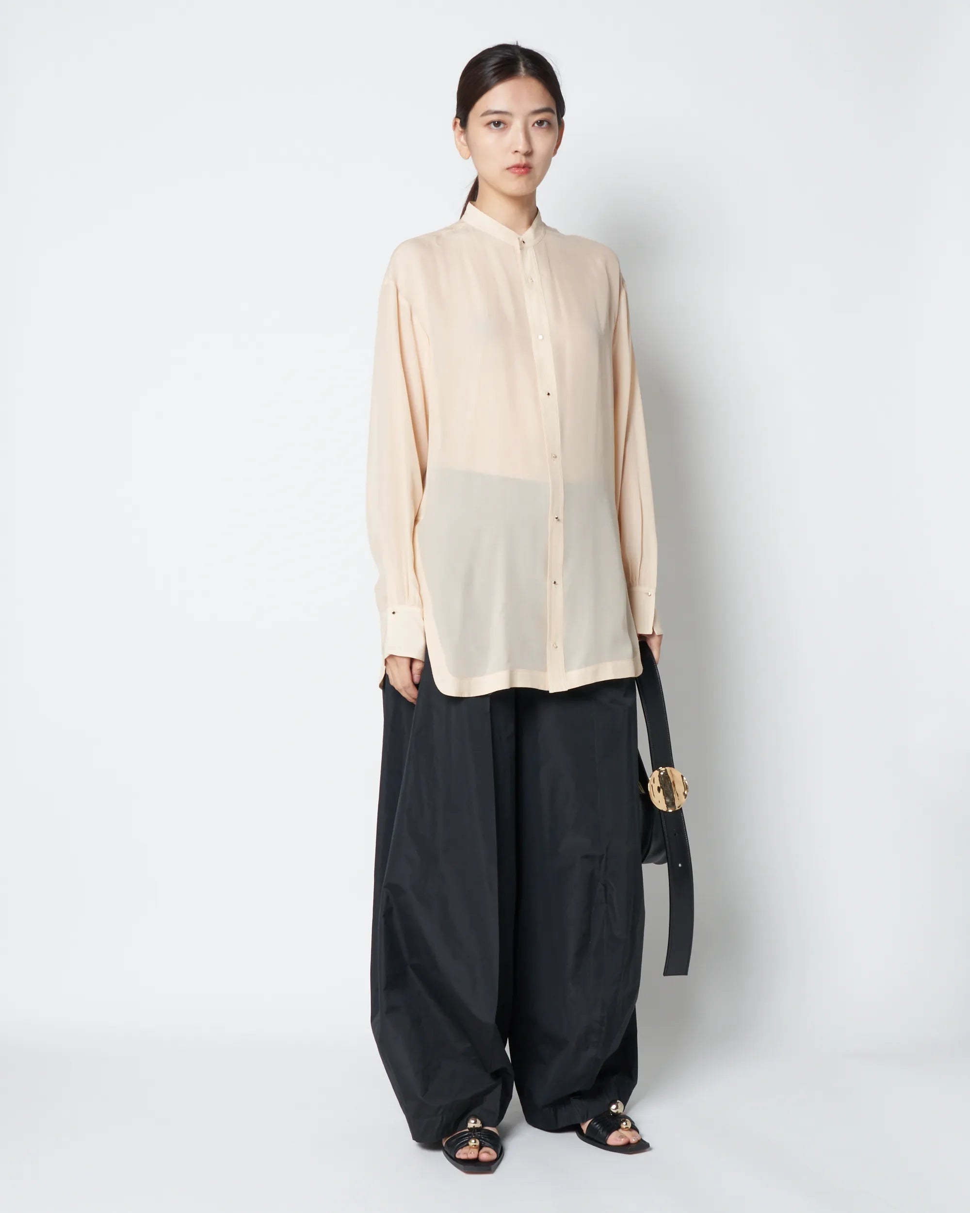 【PRE ORDER】DYLAN - SILK CHIFFON SHEER SHIRT