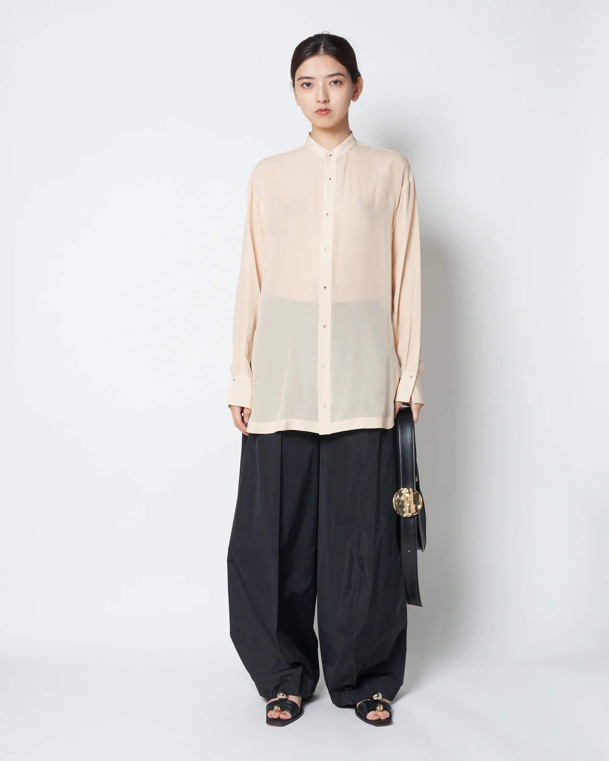 【PRE ORDER】DYLAN - SILK CHIFFON SHEER SHIRT