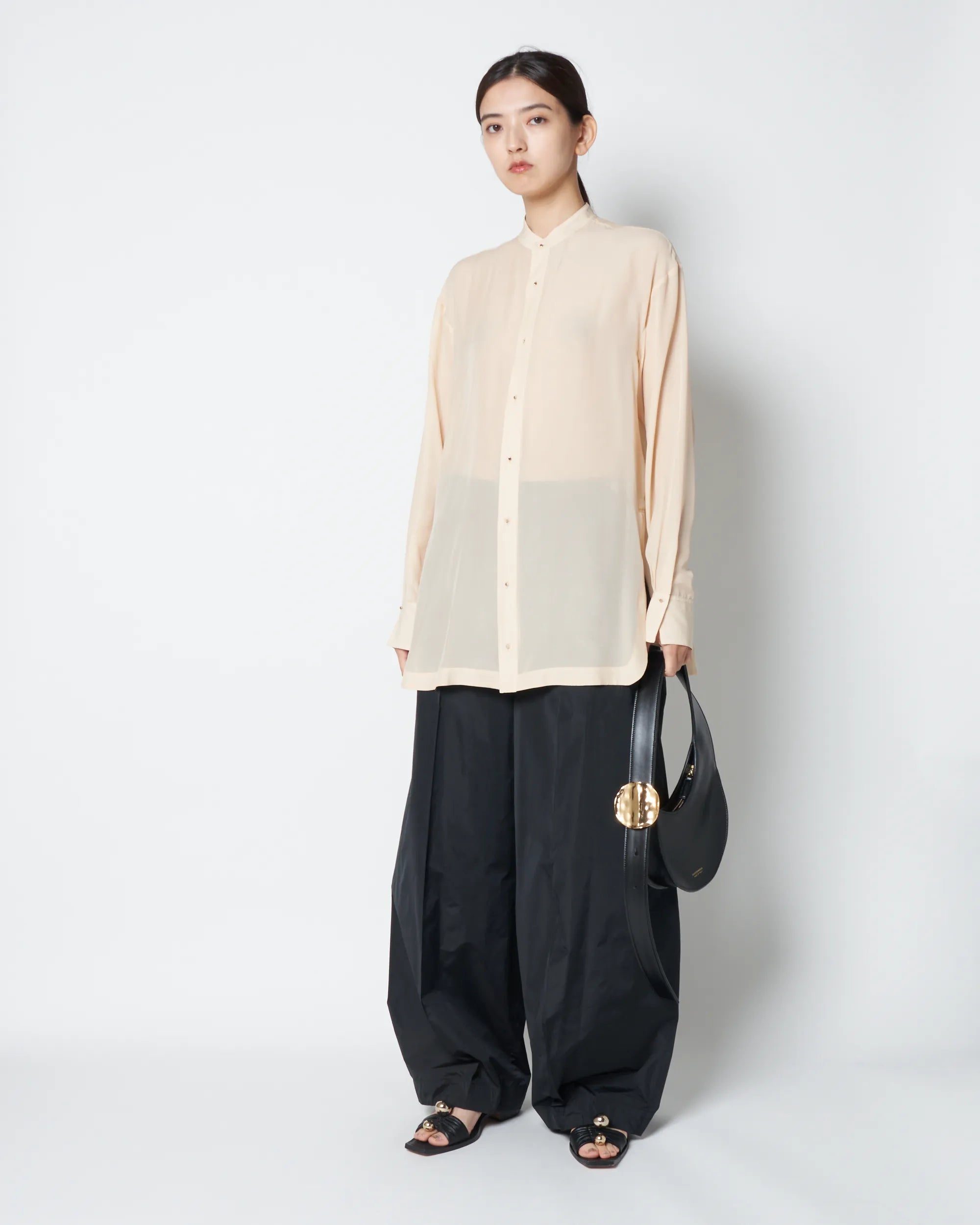 【PRE ORDER】DYLAN - SILK CHIFFON SHEER SHIRT