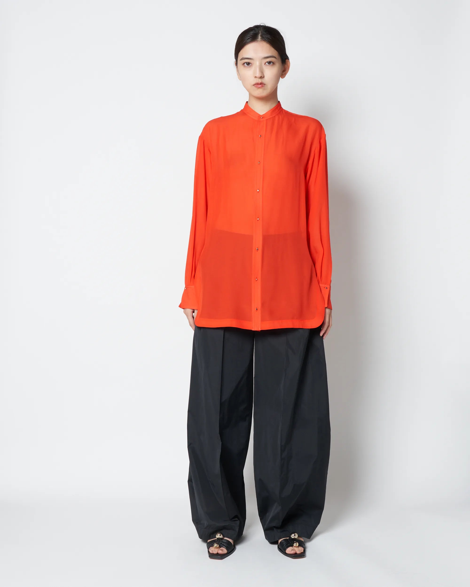 【PRE ORDER】DYLAN - SILK CHIFFON SHEER SHIRT