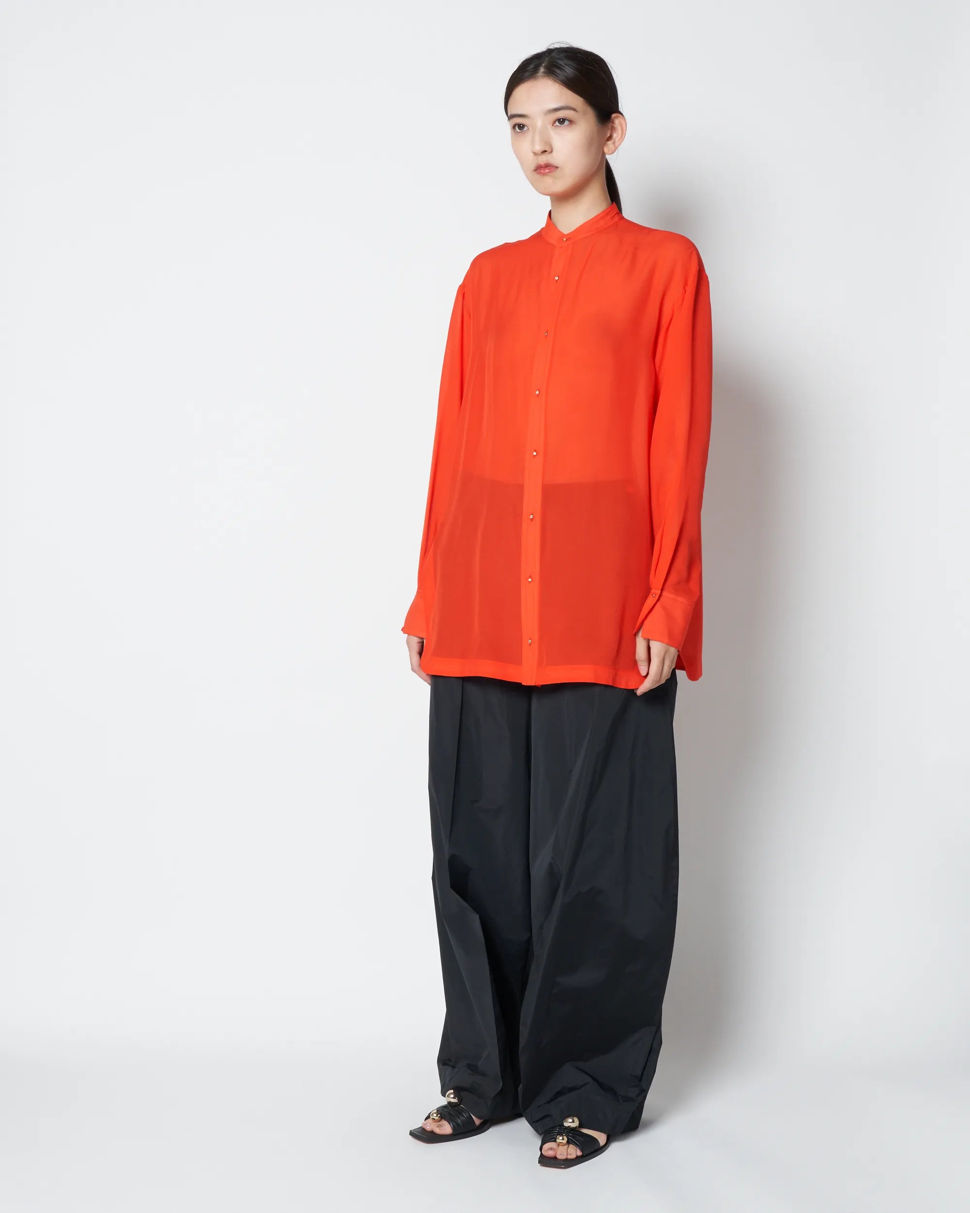 【PRE ORDER】DYLAN - SILK CHIFFON SHEER SHIRT