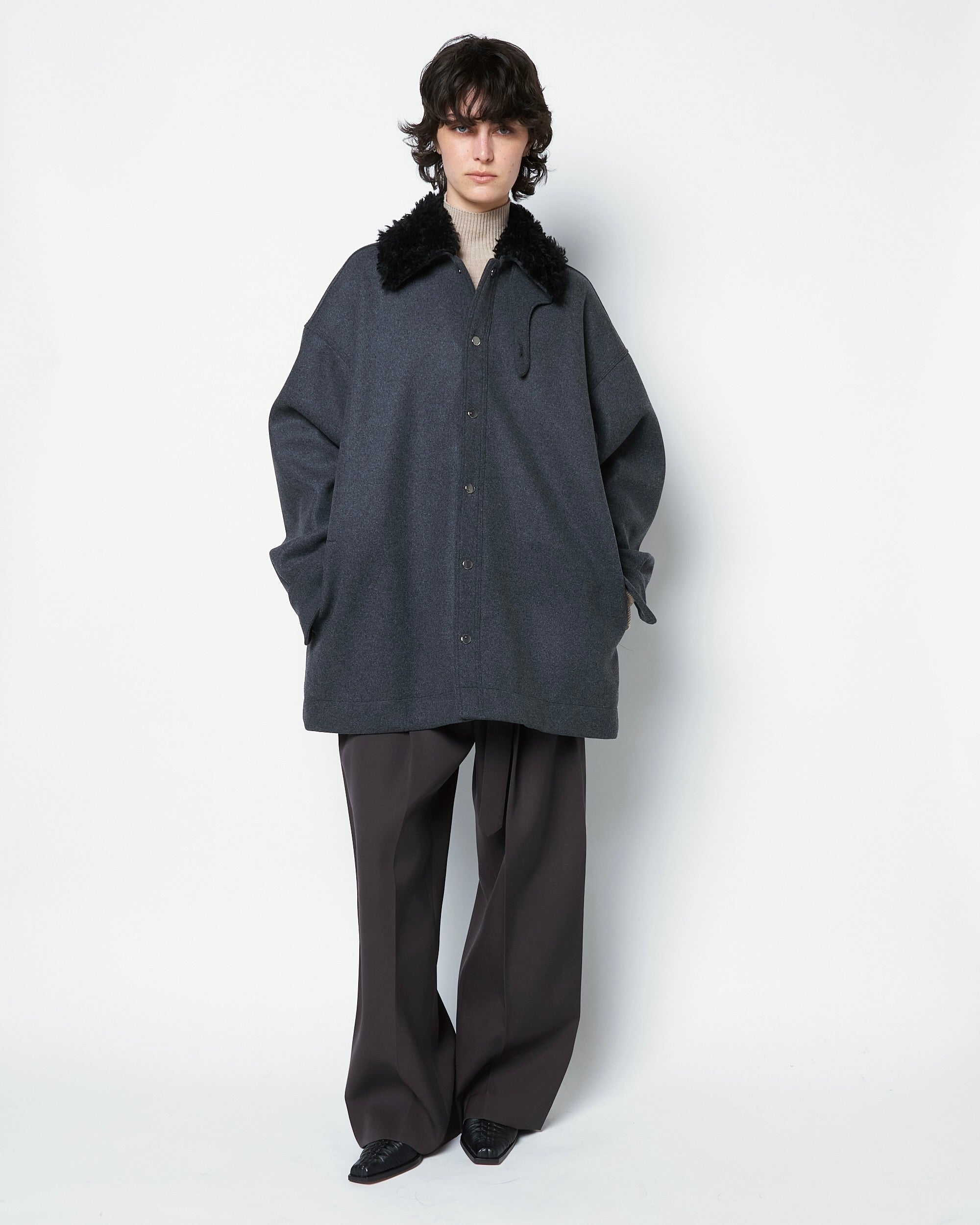 ORSAY - FUR COLLAR VIRGIN WOOL JACKET