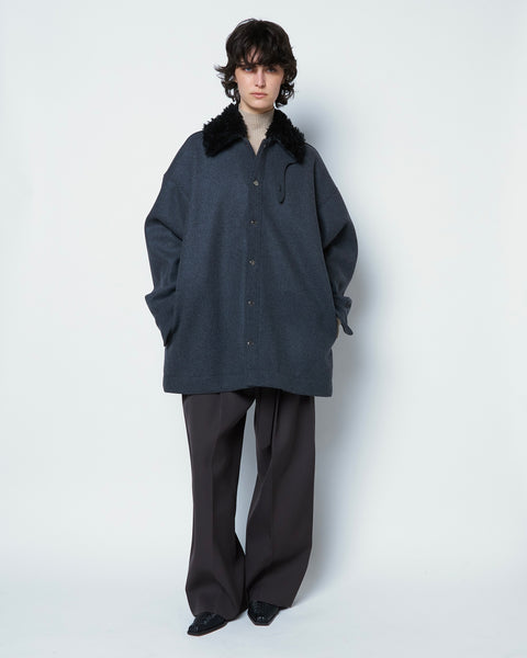 【PRE ORDER】ORSAY - FUR COLLAR VIRGIN WOOL JACKET