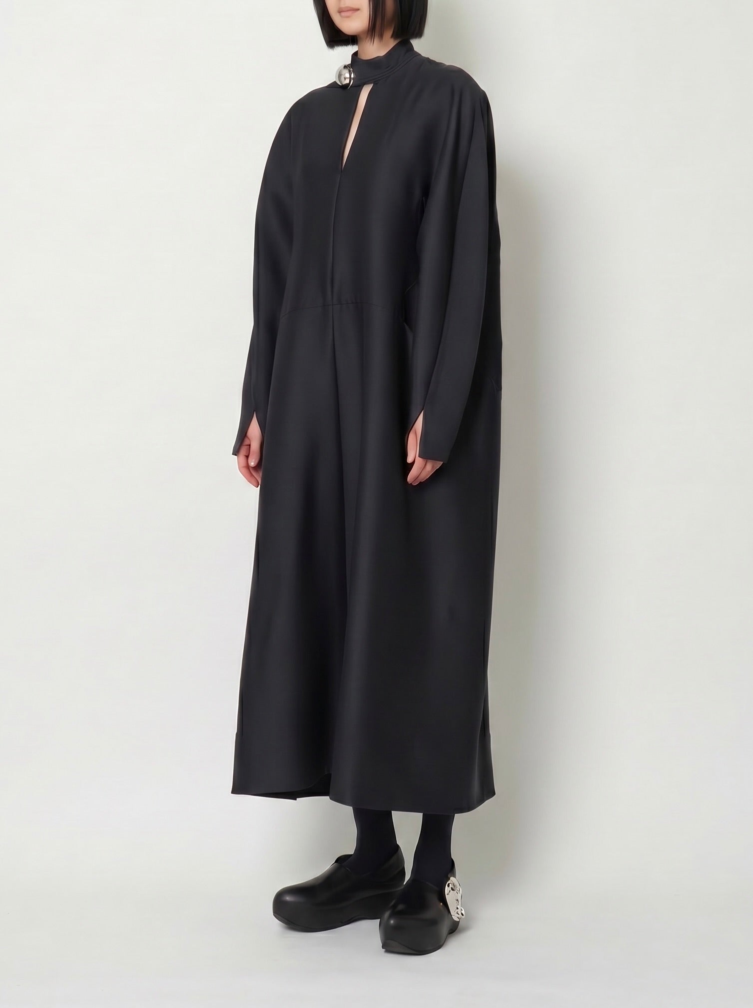 【COMING SOON】ELIANA - ROUND SHAPED SILK WOOL VOLUME DRESS