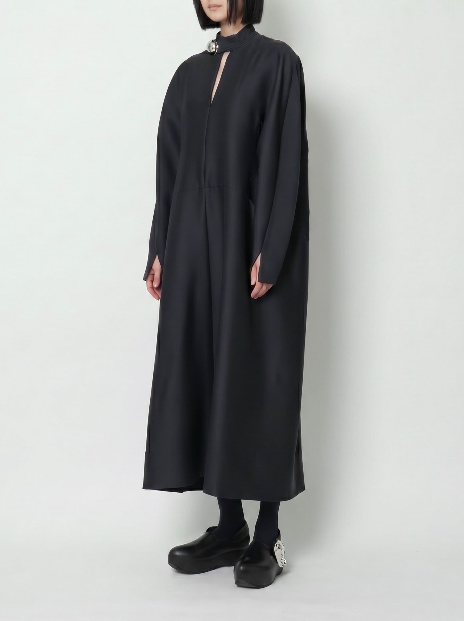ELIANA - ROUND SHAPED SILK WOOL VOLUME DRESS
