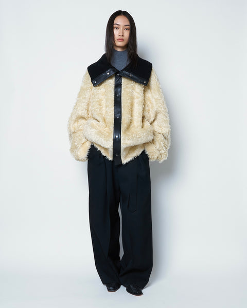 【PRE ORDER】ODELIA - WOOL MOHAIR COLLAR JACKET