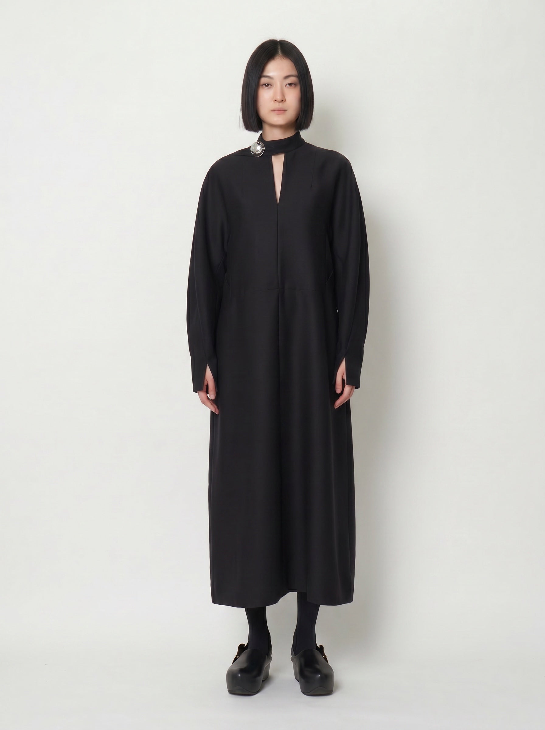 【COMING SOON】ELIANA - ROUND SHAPED SILK WOOL VOLUME DRESS
