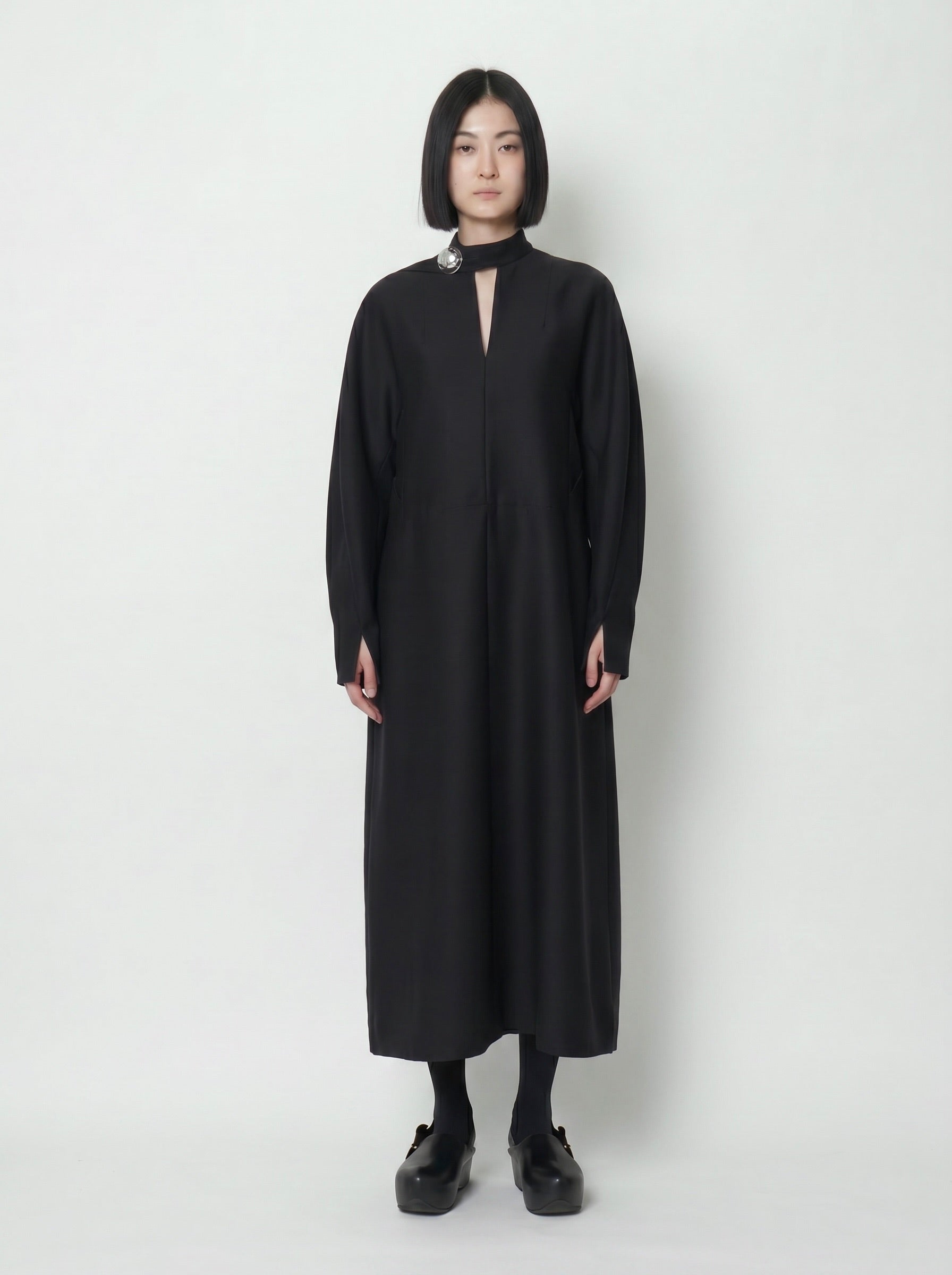 ELIANA - ROUND SHAPED SILK WOOL VOLUME DRESS