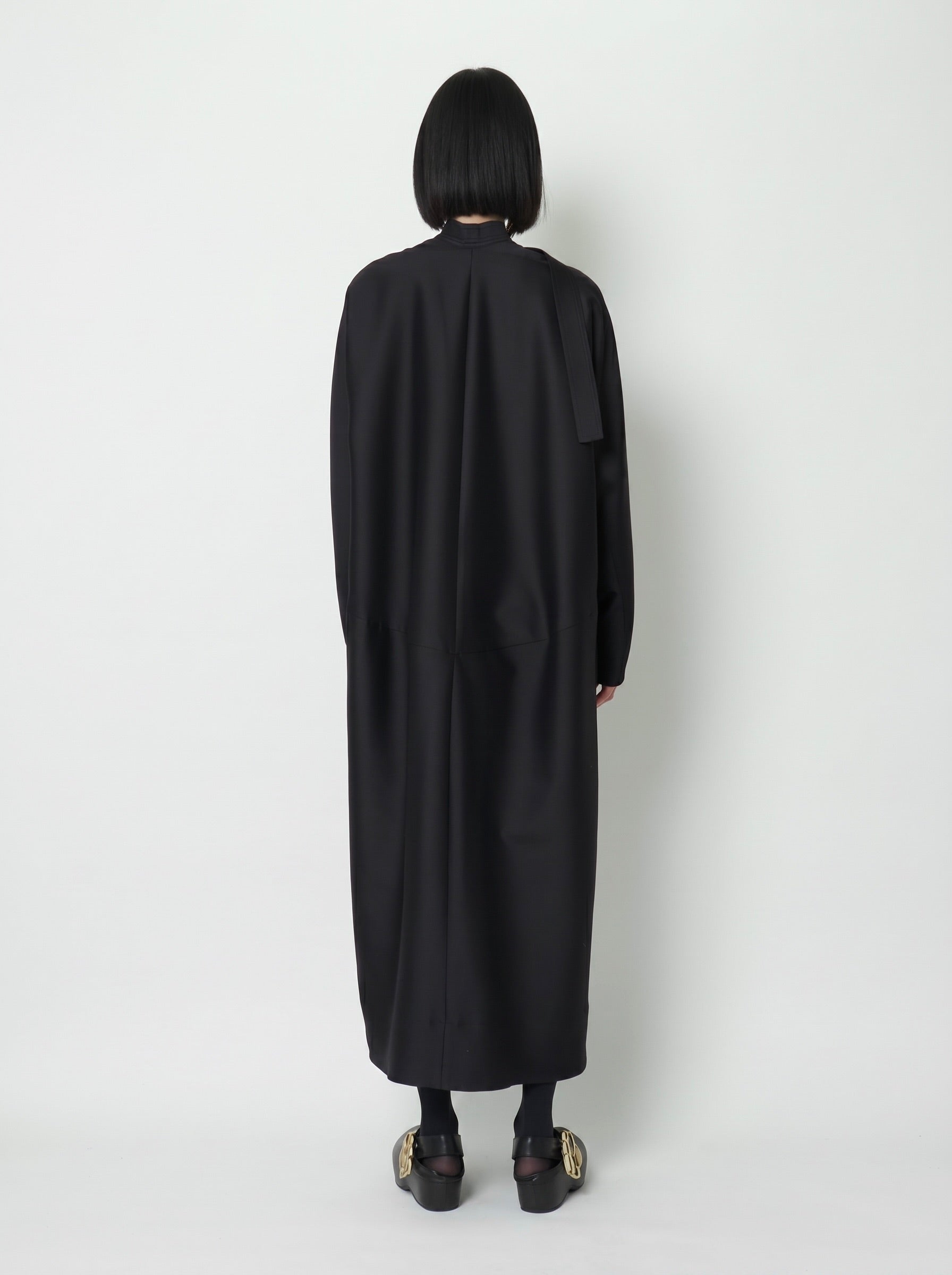 ELIANA - ROUND SHAPED SILK WOOL VOLUME DRESS