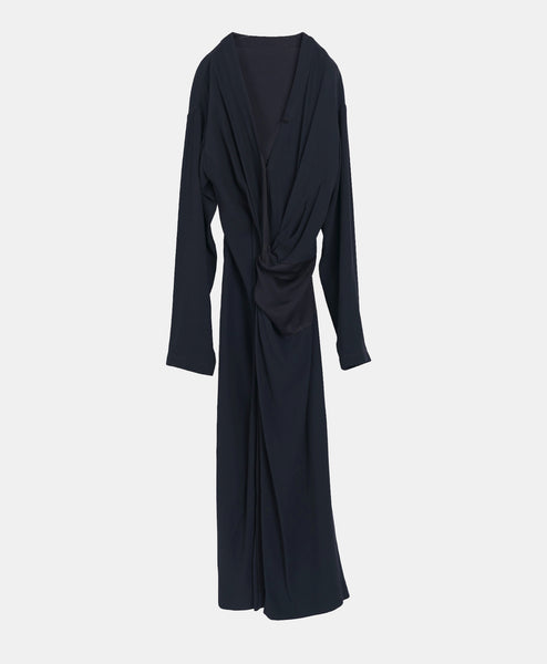 FATHIA - TWISTED WEIST LONG SLEEVE DRESS