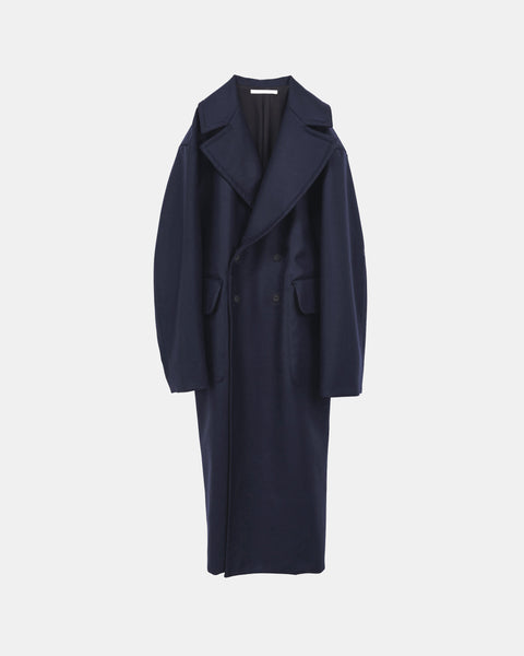 GABRIELLA - DOUBLE BREASTED FLANNEL WOOL COAT